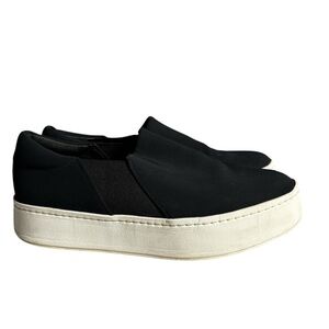 Vince Platform Slip on Women’s Sneakers Black Size 8.5 Minimalist Casual